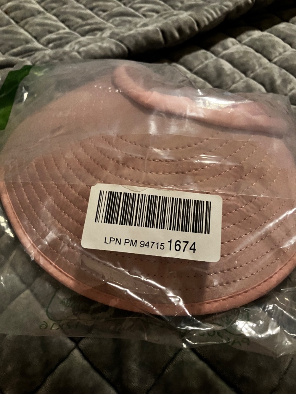 NWT Packable Pink Wide Brim Sun Visor | Ponytail Opening | Floral Lining - Picture 3 of 6